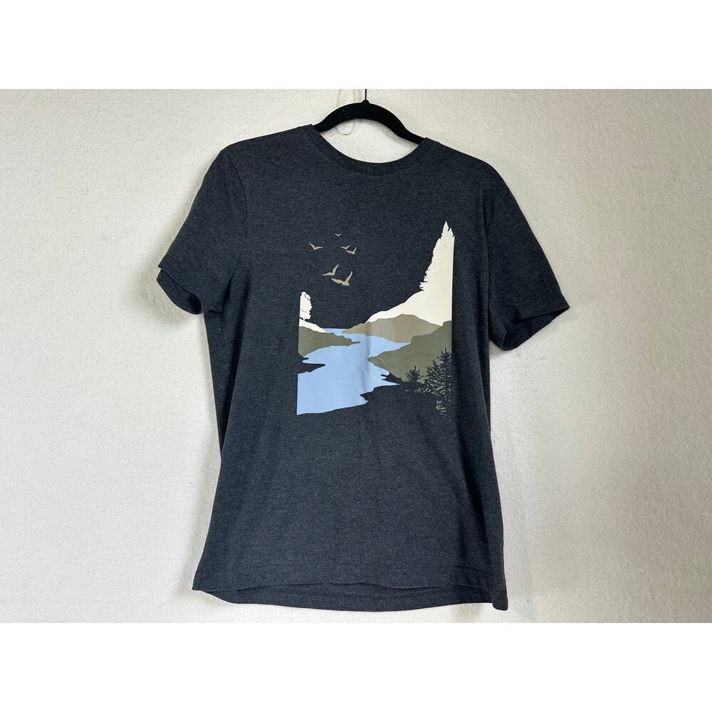 Banana Republic Brand Men's Outdoors Heather Gray Tee Size M Gorpcore Cabincore
